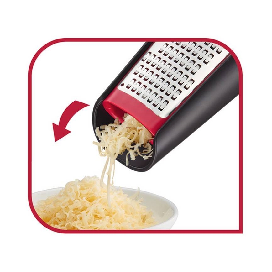 Tefal - Rallador manual de doble cara INGENIO acero inoxidable/negro