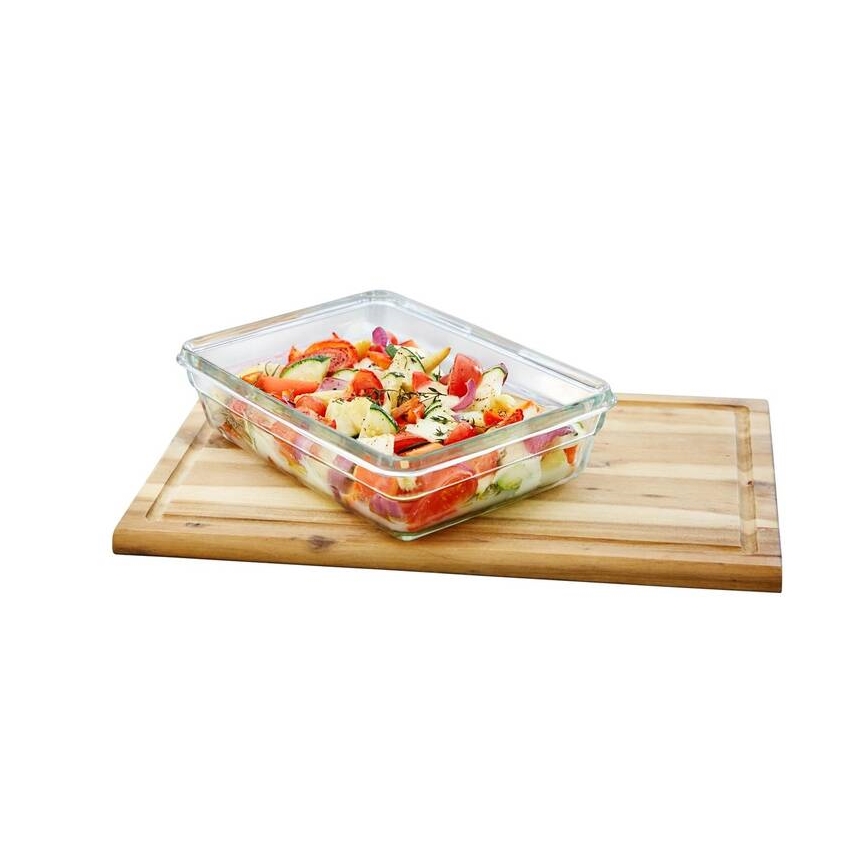 Tefal - Recipiente de comida 0,45 l MSEAL GLASS rojo/tarros