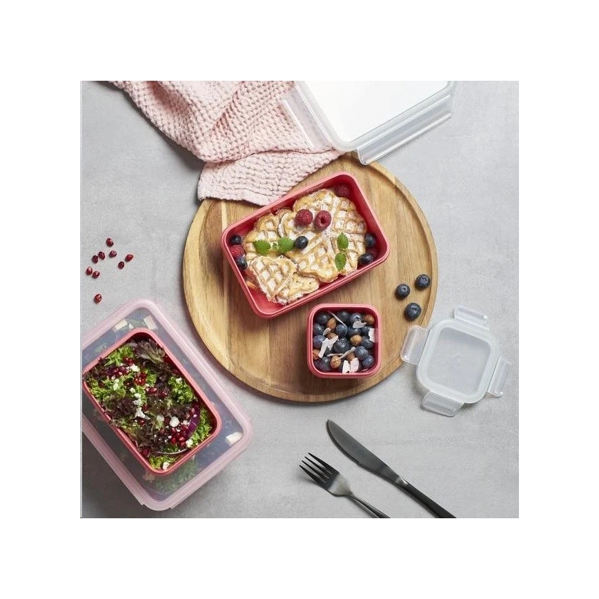 Tefal - Recipiente de comida 0,55 l MSEAL COLOR rosa
