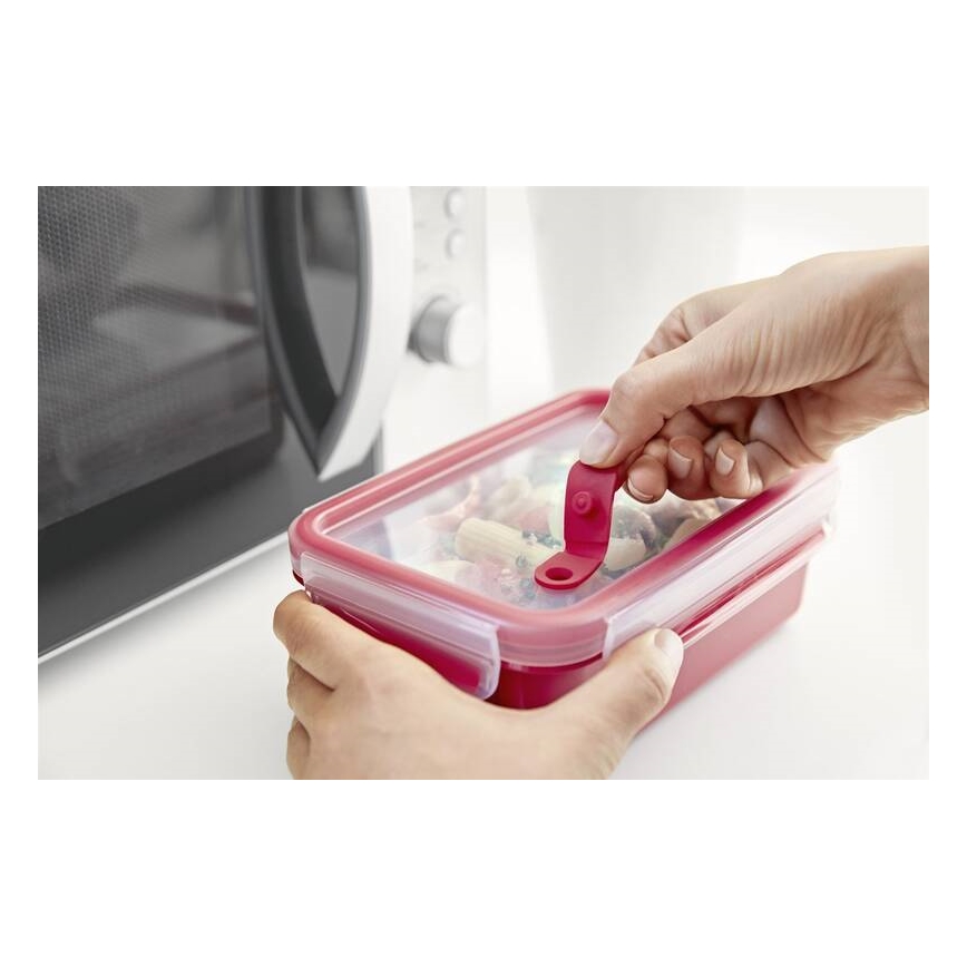 Tefal - Recipiente de comida 0,8 l MASTER SEAL MICRO rojo