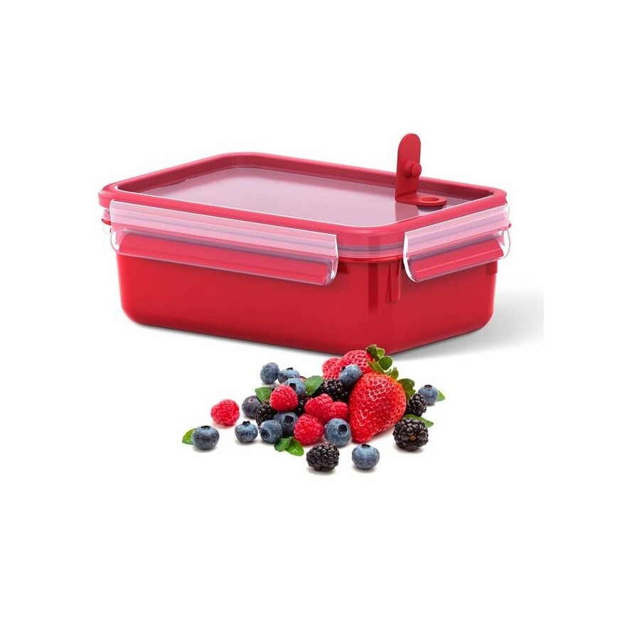 Tefal - Recipiente de comida 0,8 l MASTER SEAL MICRO rojo