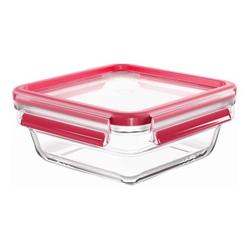 Tefal - Recipiente de comida 0,8 l MSEAL GLASS rojo/tarros