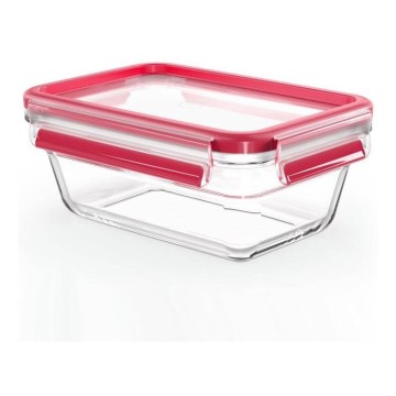 Tefal - Recipiente de comida 0,85 l MSEAL GLASS rojo/tarros