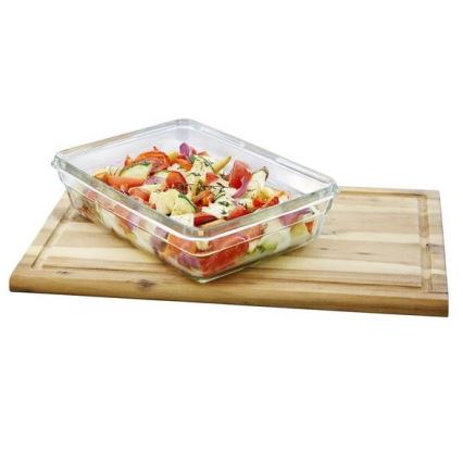 Tefal - Recipiente de comida 2 l MSEAL GLASS rojo/tarros