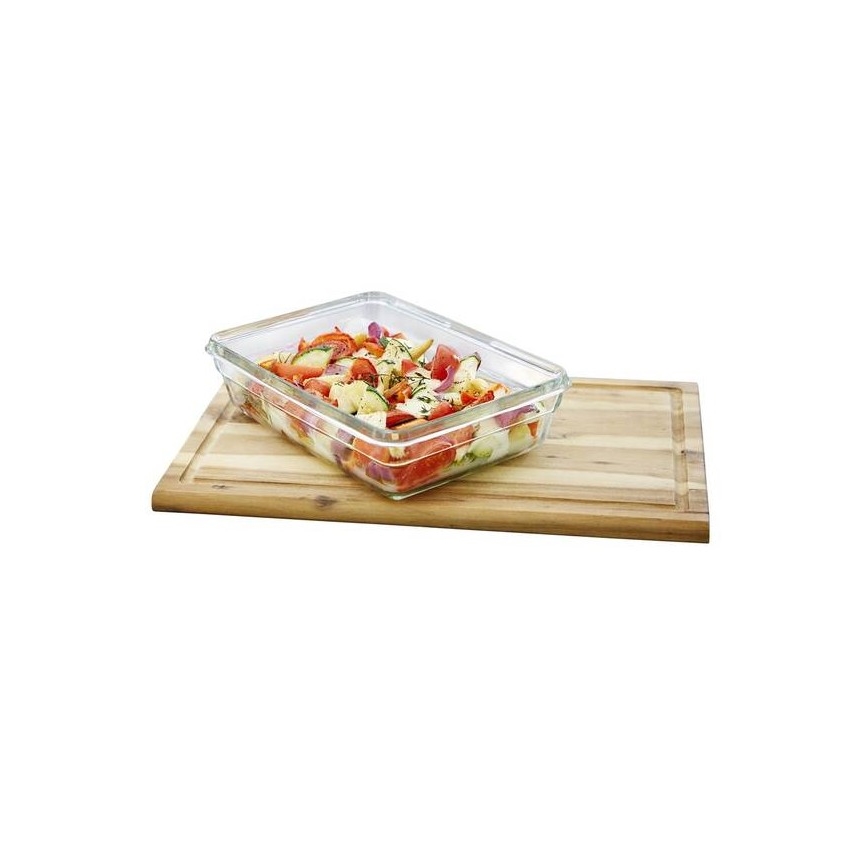 Tefal - Recipiente de comida 2 l MSEAL GLASS rojo/tarros