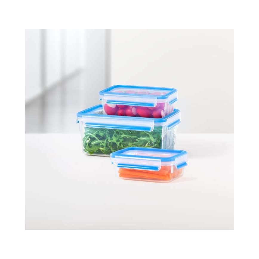 Tefal - Recipiente de comida 3,7 l MASTER SEAL FRESH azul