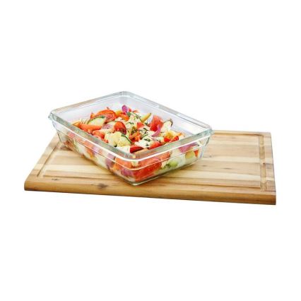 Tefal - Recipiente de comida 3 l MSEAL GLASS rojo/tarros