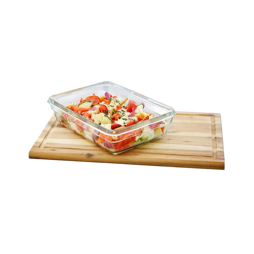 Tefal - Recipiente de comida 3 l MSEAL GLASS rojo/tarros
