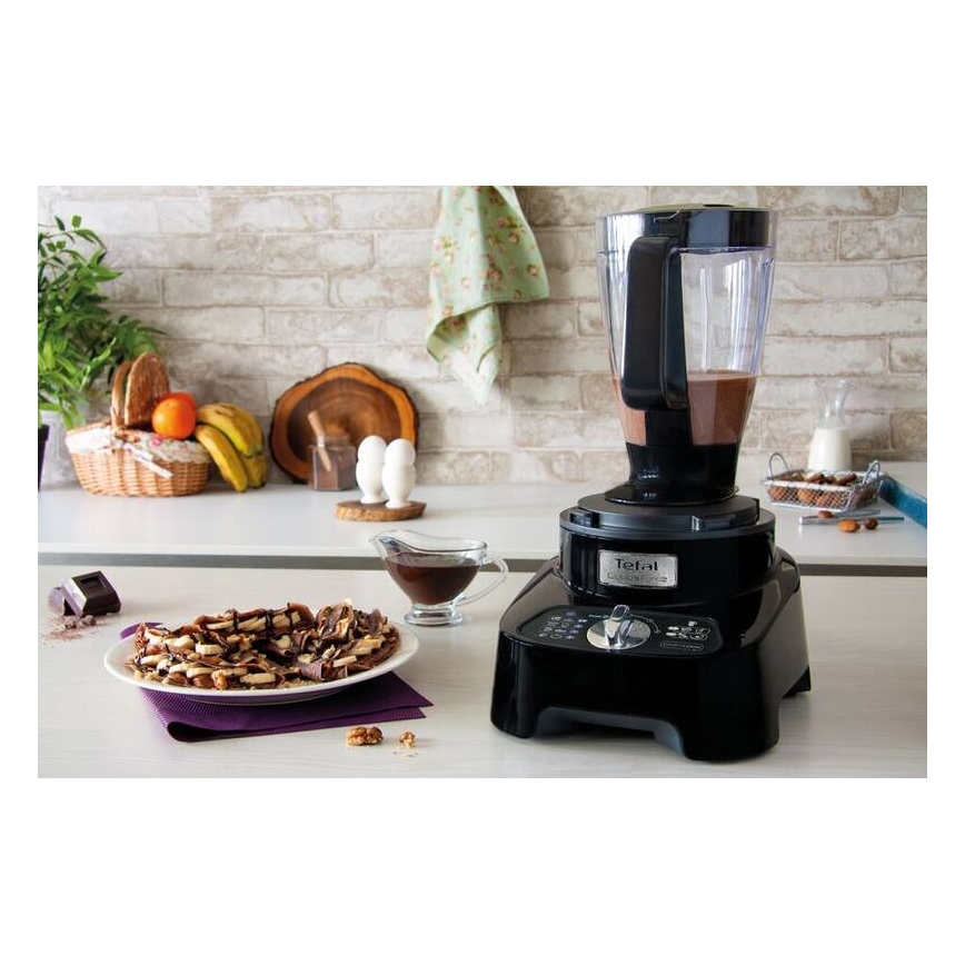 Tefal - Robot de cocina DOUBLE FORCE 1000W/230V negro