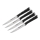 Tefal - SET 4x Cuchillo para carne de acero inoxidable ICE FORCE 11 cm cromo brillante/negro