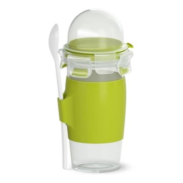 Tefal - Tarro de yogur con cuchara 0,45 l MASTER SEAL TO GO Verde