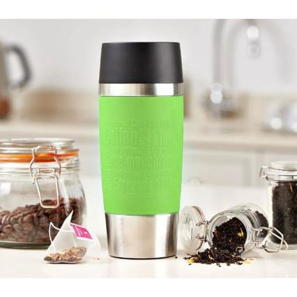 Tefal - Taza de viaje 360 ml TRAVEL MUG acero inoxidable/verde