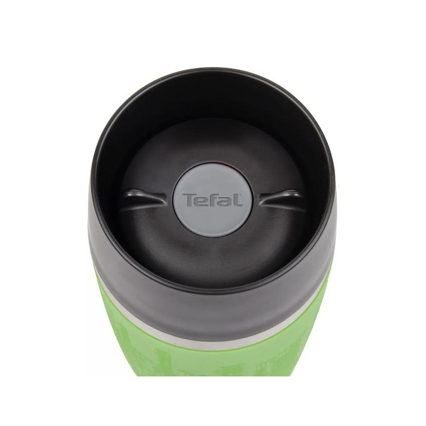 Tefal - Taza de viaje 360 ml TRAVEL MUG acero inoxidable/verde