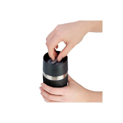 Tefal - Taza térmica 300 ml COMPACT MUG acero inoxidable/negro