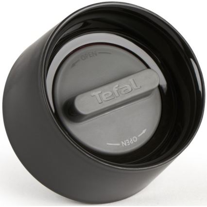 Tefal - Taza térmica 300 ml COMPACT MUG acero inoxidable/negro