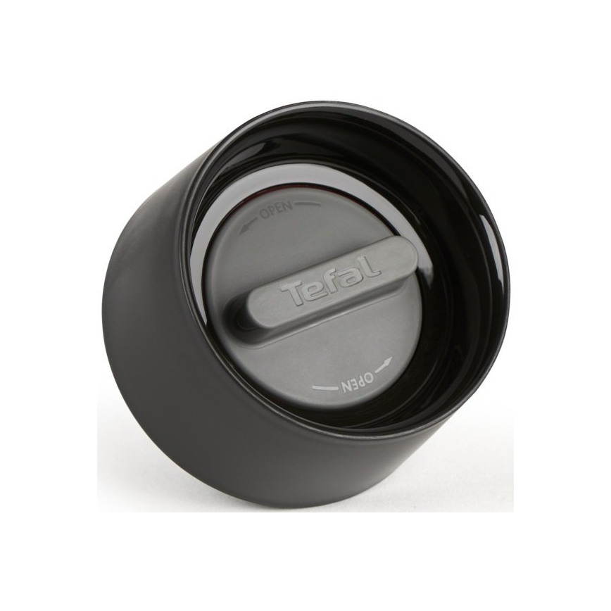 Tefal - Taza térmica 300 ml COMPACT MUG acero inoxidable/negro