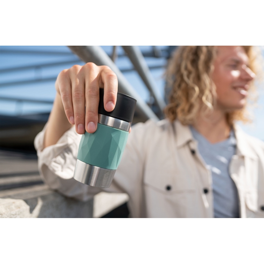 Tefal - Taza térmica 300 ml COMPACT MUG acero inoxidable/Verde