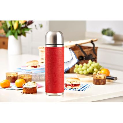 Tefal - Termo con una taza 1 l SENATOR acero inoxidable/rojo