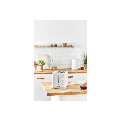 Tefal - Tostadora con dos agujeros SENSE 850W/230V blanco