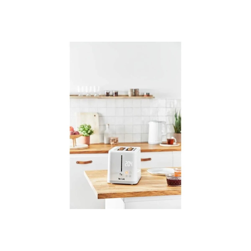 Tefal - Tostadora con dos agujeros SENSE 850W/230V blanco