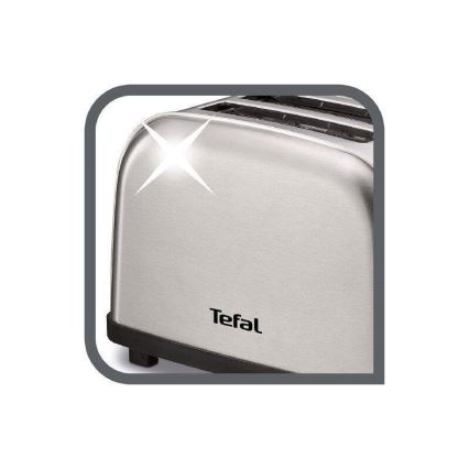 Tefal - Tostadora con dos agujeros ULTRA MINI 700W/230V cromo mate