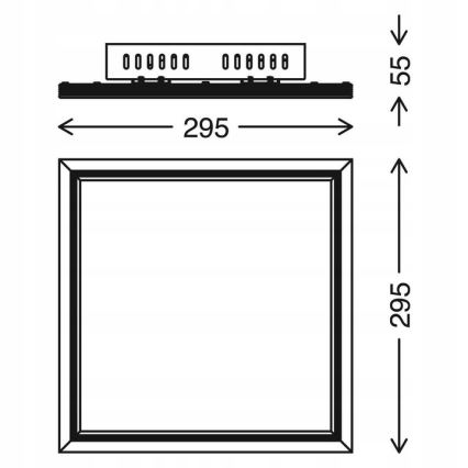 Telefunken 301506TF - LED RGBW Panel regulable LED/18W/230V 4000K + control remoto