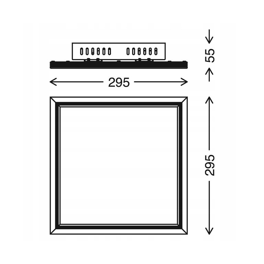 Telefunken 301506TF - LED RGBW Panel regulable LED/18W/230V 4000K + control remoto