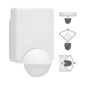 Telefunken 306006TF - Sensor de movimiento para exterior 240° IP44 blanco