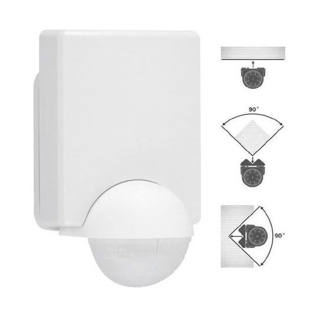 Telefunken 306006TF - Sensor de movimiento para exterior 240° IP44 blanco