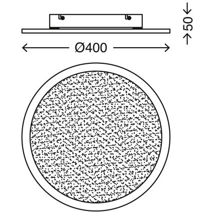 Telefunken 309104TF - Plafón LED con sensor LED/30W/230V 4000K