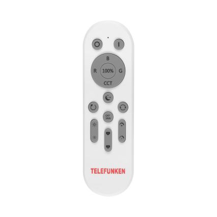 Telefunken 309602TF - Plafón LED RGBW regulable LED/18W/230V 2700-6500K Wi-Fi Tuya