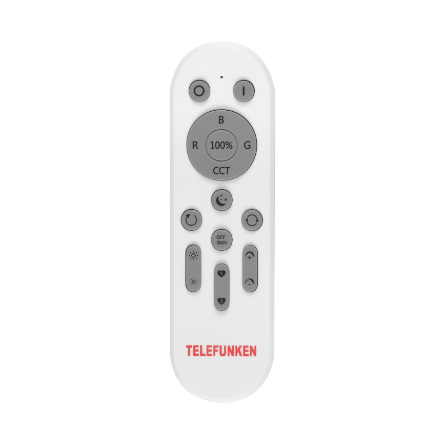 Telefunken 309602TF - Plafón LED RGBW regulable LED/18W/230V 2700-6500K Wi-Fi Tuya