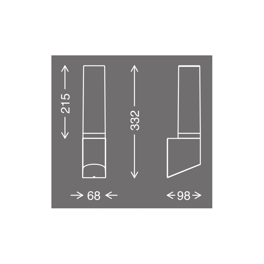 Telefunken 311305TF - Aplique LED para exterior LED/8W/230V IP44