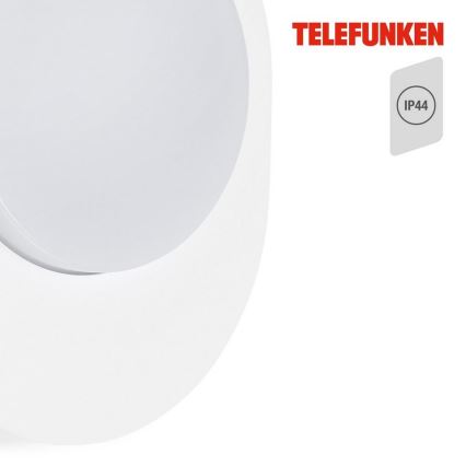 Telefunken 312006TF - Aplique LED para exterior LED/8W/230V IP44 blanco