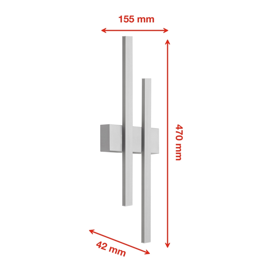 Telefunken 313204TF - Aplique LED de exterior 2xLED/4W/230V IP44