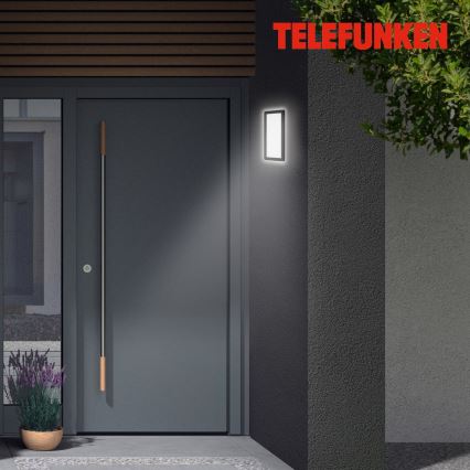 Telefunken 313605TF - Aplique LED para exterior LED/16W/230V IP44 negro