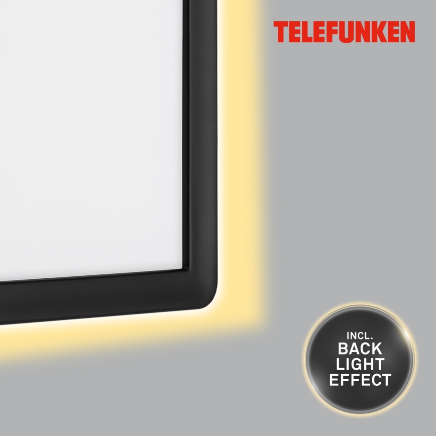 Telefunken 313605TF - Aplique LED para exterior LED/16W/230V IP44 negro