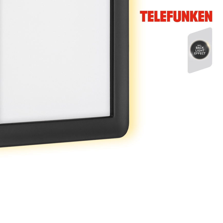 Telefunken 313605TF - Aplique LED para exterior LED/16W/230V IP44 negro