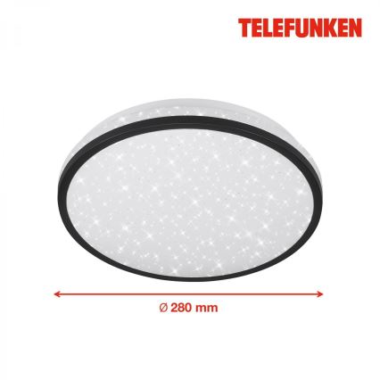 Telefunken 318305TF - Plafón LED de baño con sensor LED/16W/230V IP44 diá. 28 cm