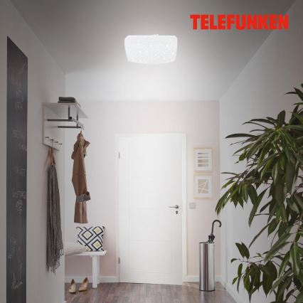 Telefunken 601906TF - Plafón LED con sensor LED/12W/230V 4000K