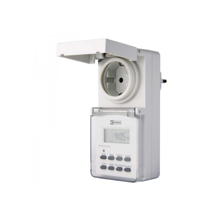 Temporizador digital exterior IP44 SCHUKO