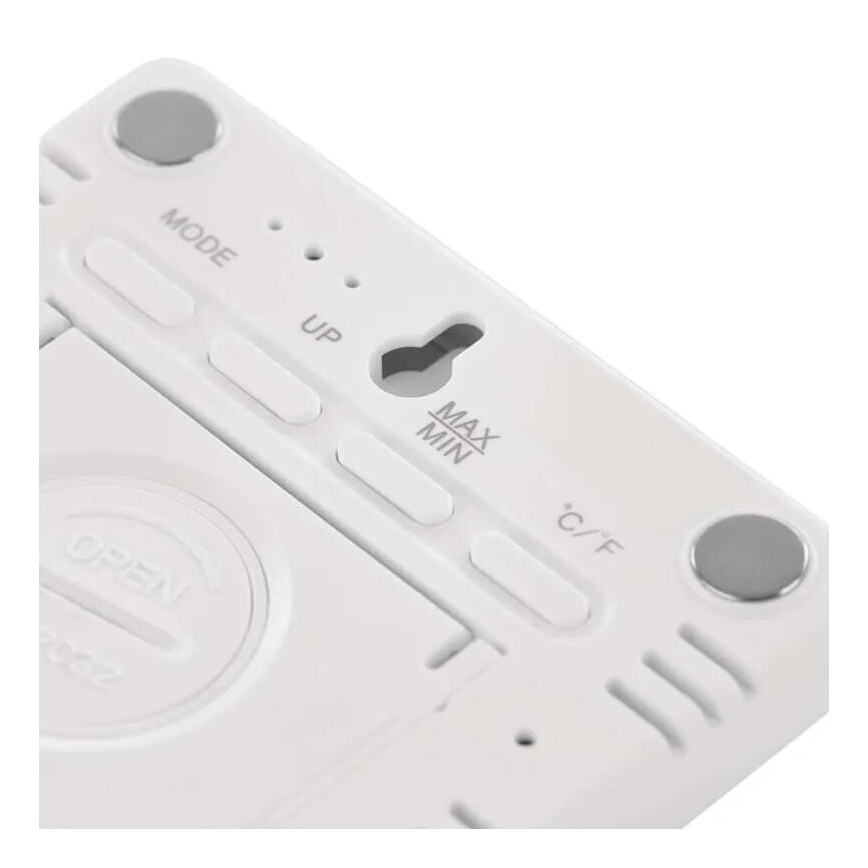 Termómetro con higrómetro inalámbrico 1xCR2032 blanco