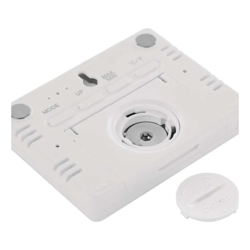 Termómetro con higrómetro inalámbrico 1xCR2032 blanco