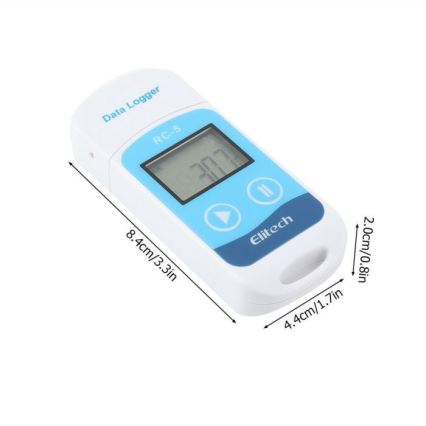 Termómetro con registro USB/1xCR2032 IP67