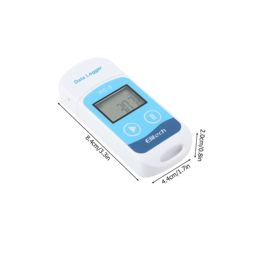 Termómetro con registro USB/1xCR2032 IP67