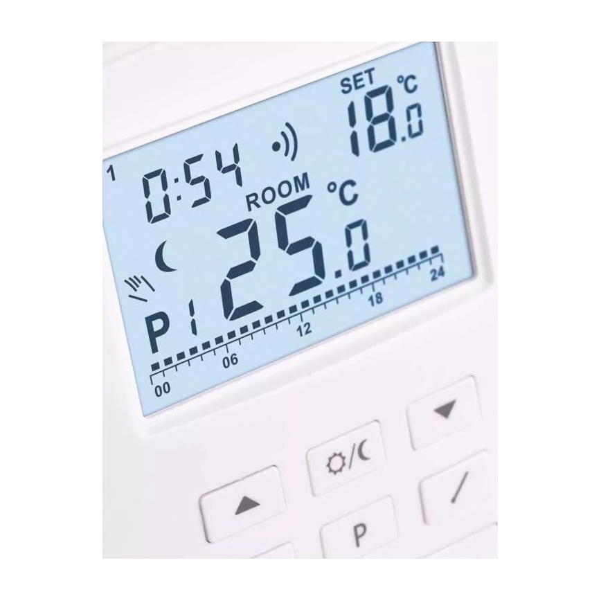 Termostato programable 230V+2xAA