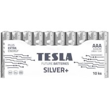 Tesla Batteries - 10 pz Batería alcalina AAA SILVER+ 1,5V