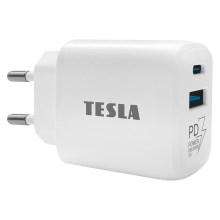 TESLA Electronics - Adaptador para cargador rápido Power Delivery 25W blanco