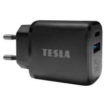 TESLA Electronics - Adaptador para cargador rápido Power Delivery 25W negro