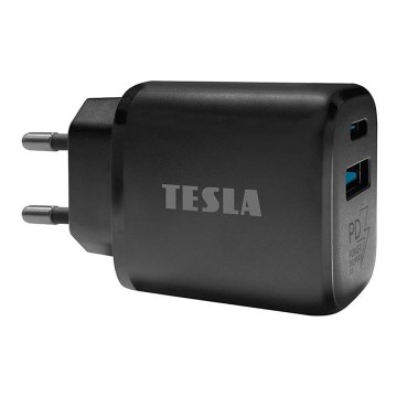 TESLA Electronics - Adaptador para cargador rápido Power Delivery 25W negro